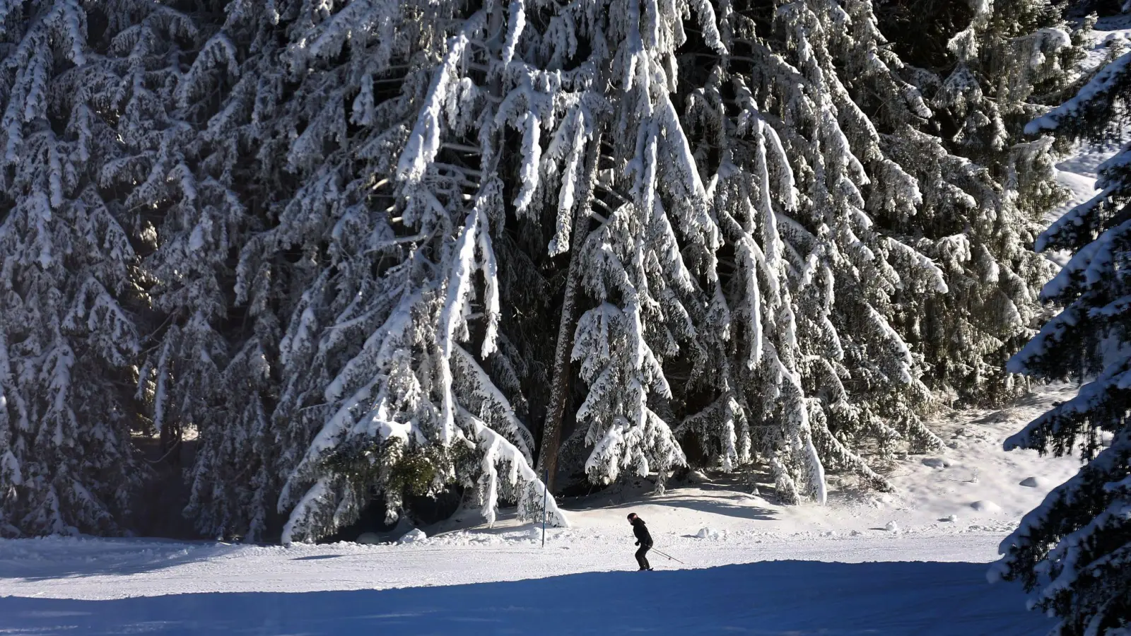 Verglichen mit früheren Jahren fällt nicht nur weniger Schnee, er schmilzt auch schneller dahin. (Archivbild) (Bild: Karl-Josef Hildenbrand/dpa)