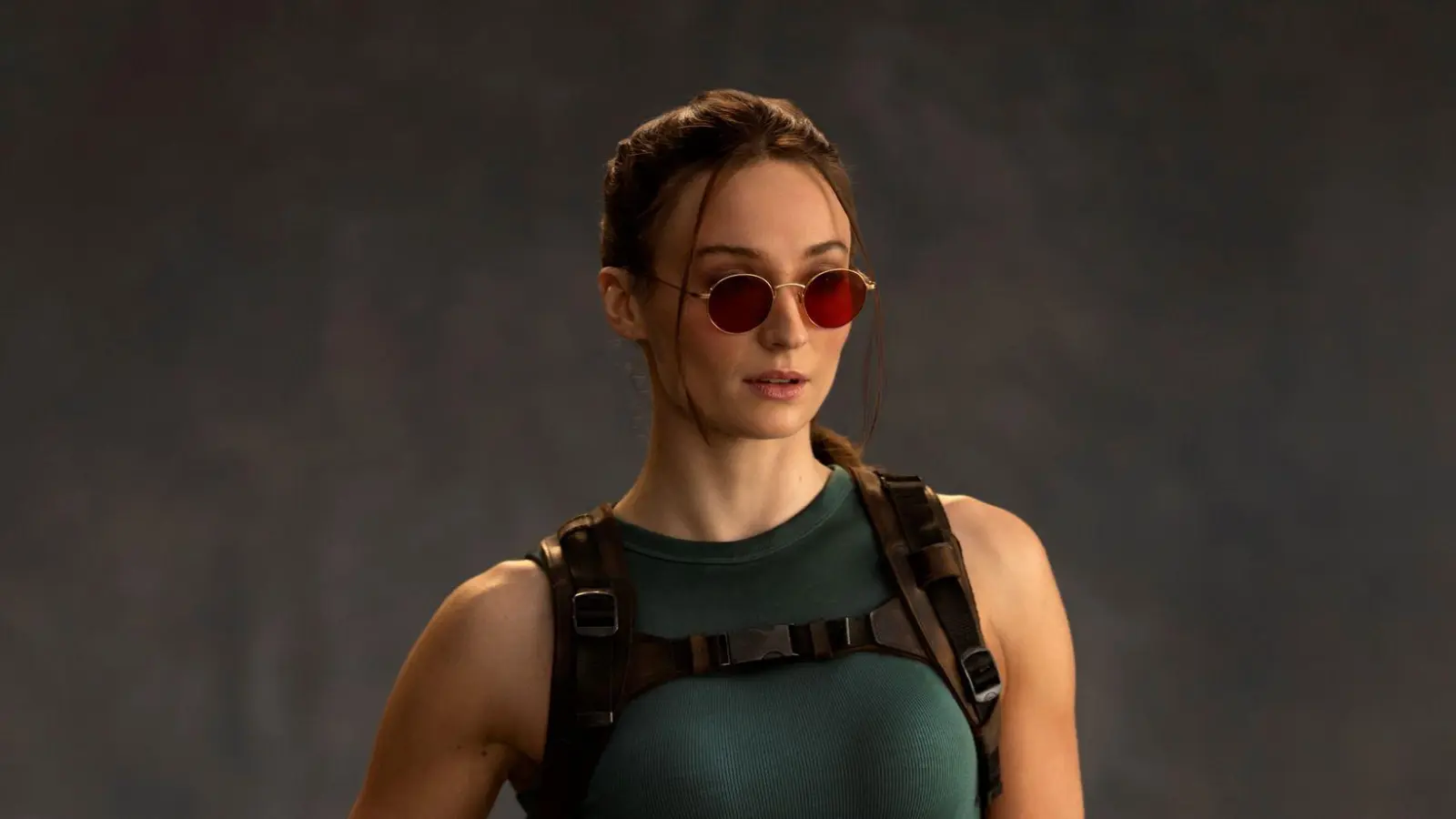 Sophie Turner sagt, dass sie schon lange ein „Tomb-Raider“-Fan ist.  (Bild: Jay Maidment/Prime Video/dpa)