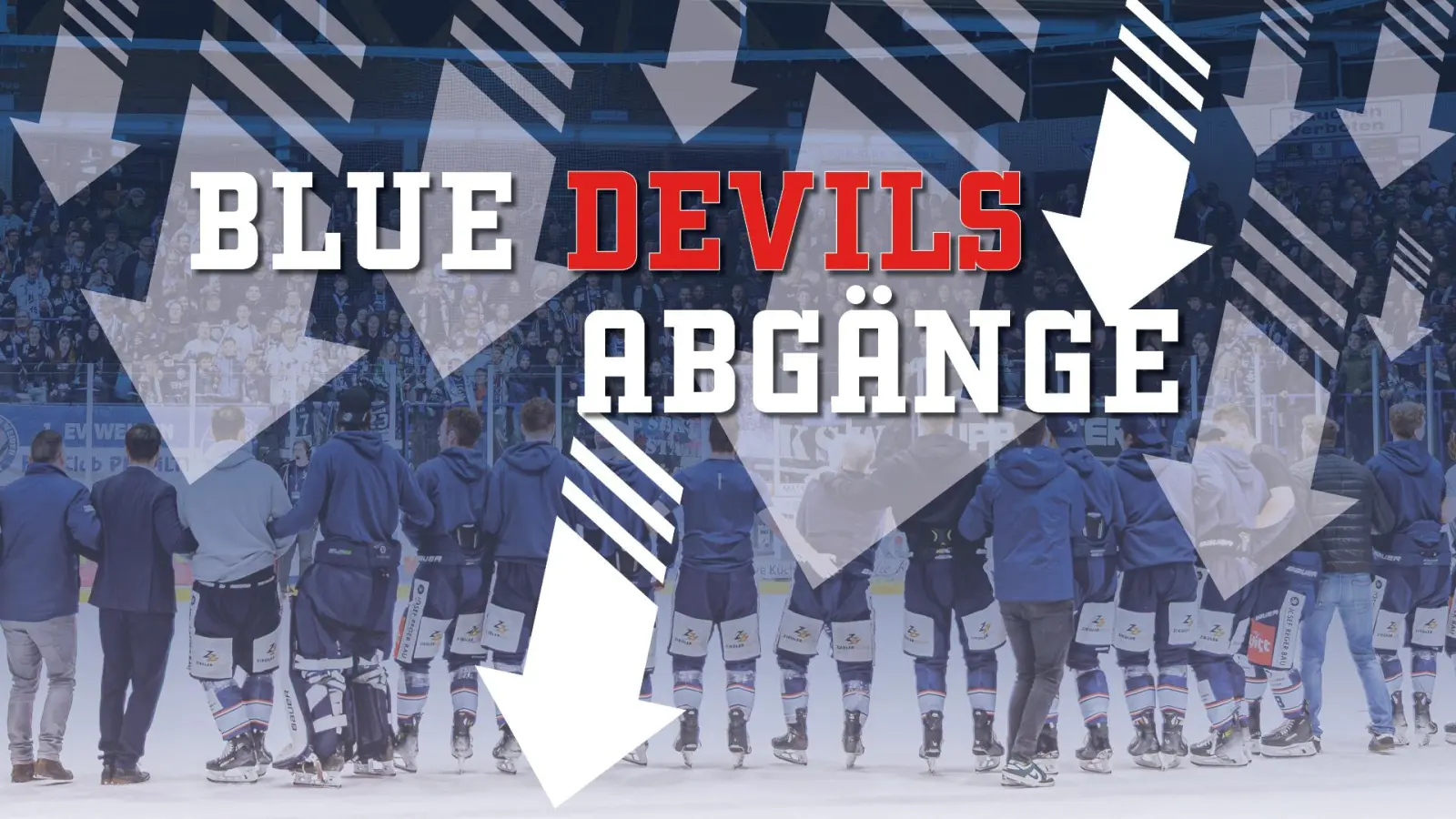 Die Blue Devils Weiden haben bekanntgegeben, welche Spieler den Verein nach dieser Saison verlassen werden. (Grafik: Marina Gube/ Werner Moller)