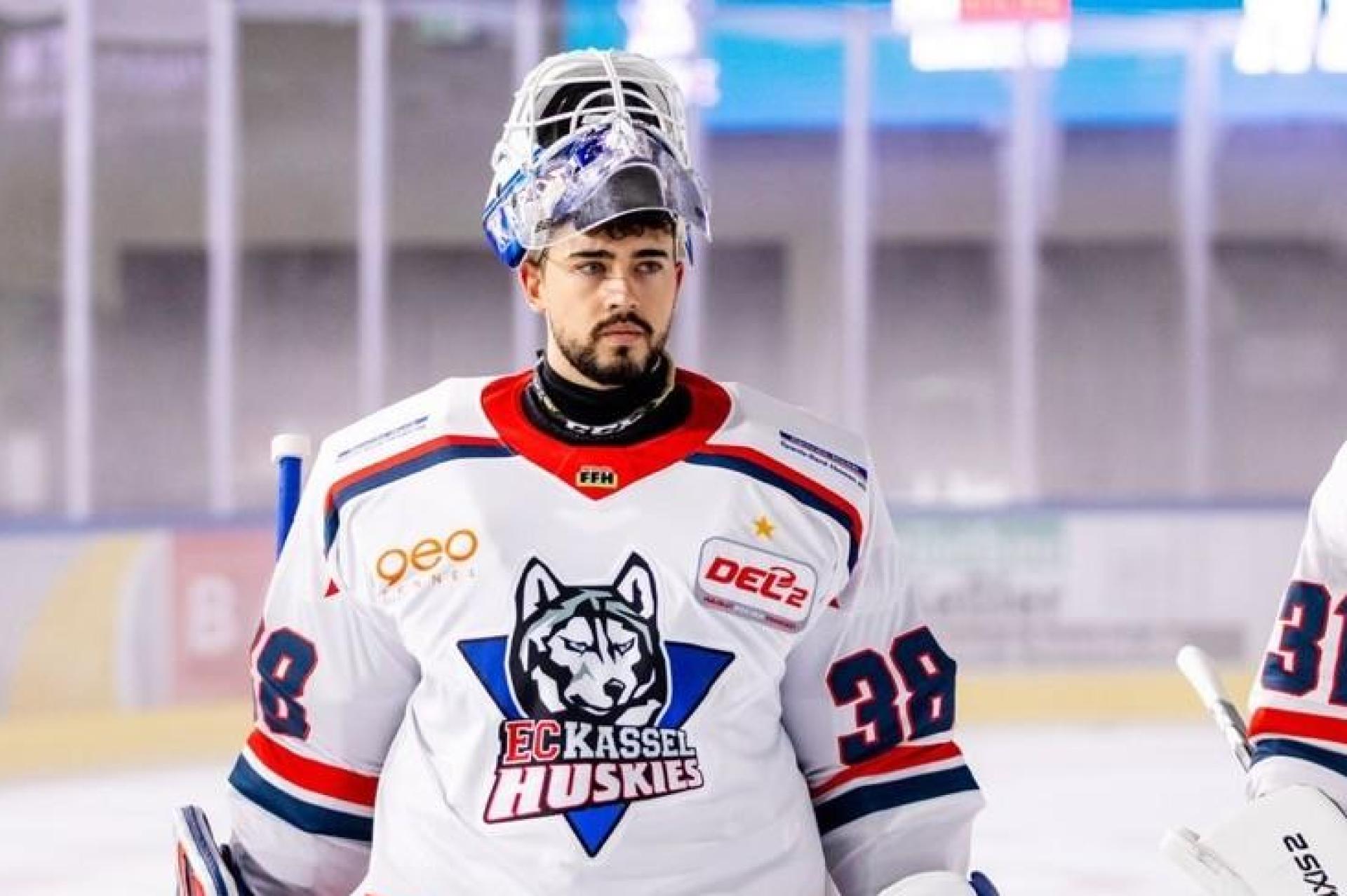 Der neue Goalie der Blue Devils Weiden: Kristian Hufsky.  (Bild: Diekmann)