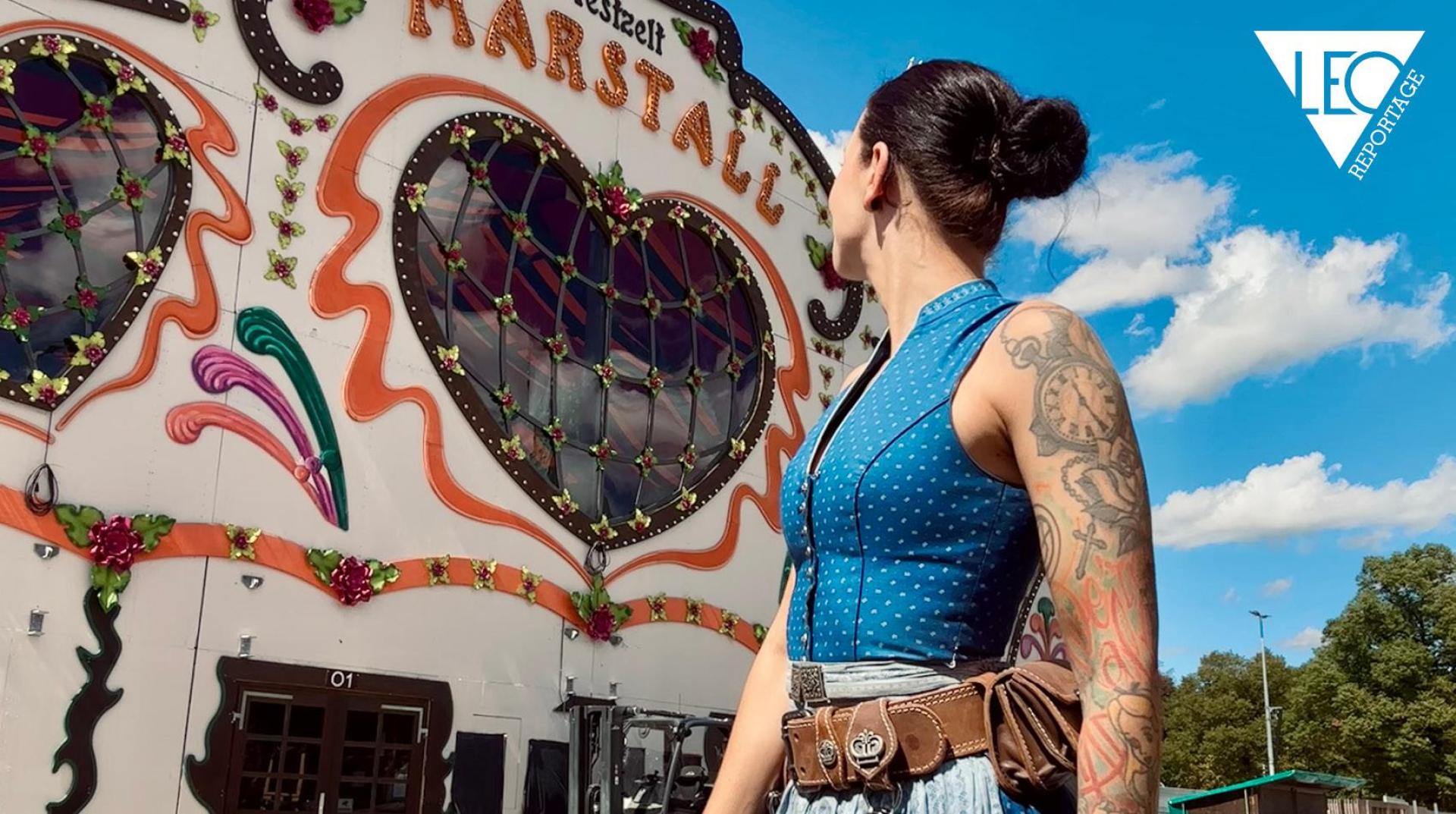 Die ehemalige Weidenerin Tamara war diess Jahr zum ersten Mal Bedienung auf dem Oktoberfest. (Bild: exb)