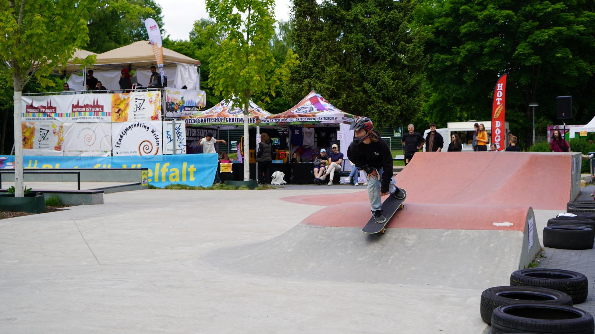 Der 4. Weidener Skatecontest. (Bild: mcl)