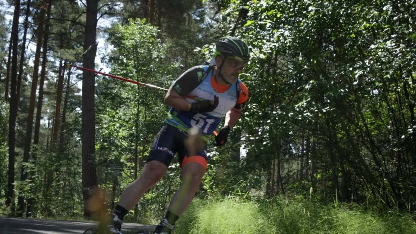 In Weiherhammer kämpfen die Besten im Laserbiathlon um die Deutsche Meisterschaft.  (Bild: Ralph Zimmermann)