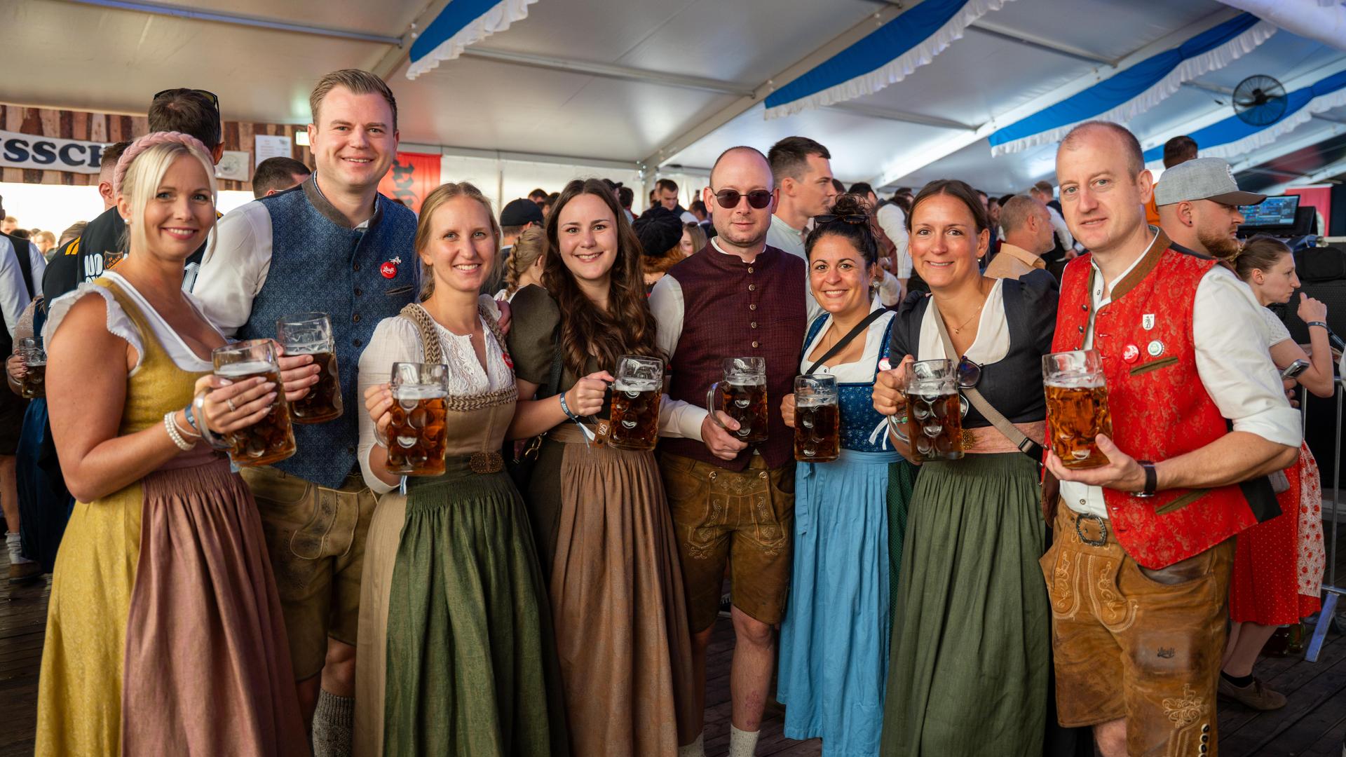 Highlights vom Flosser Kirwa Frühschoppen. (Bild: Marina Gube)
