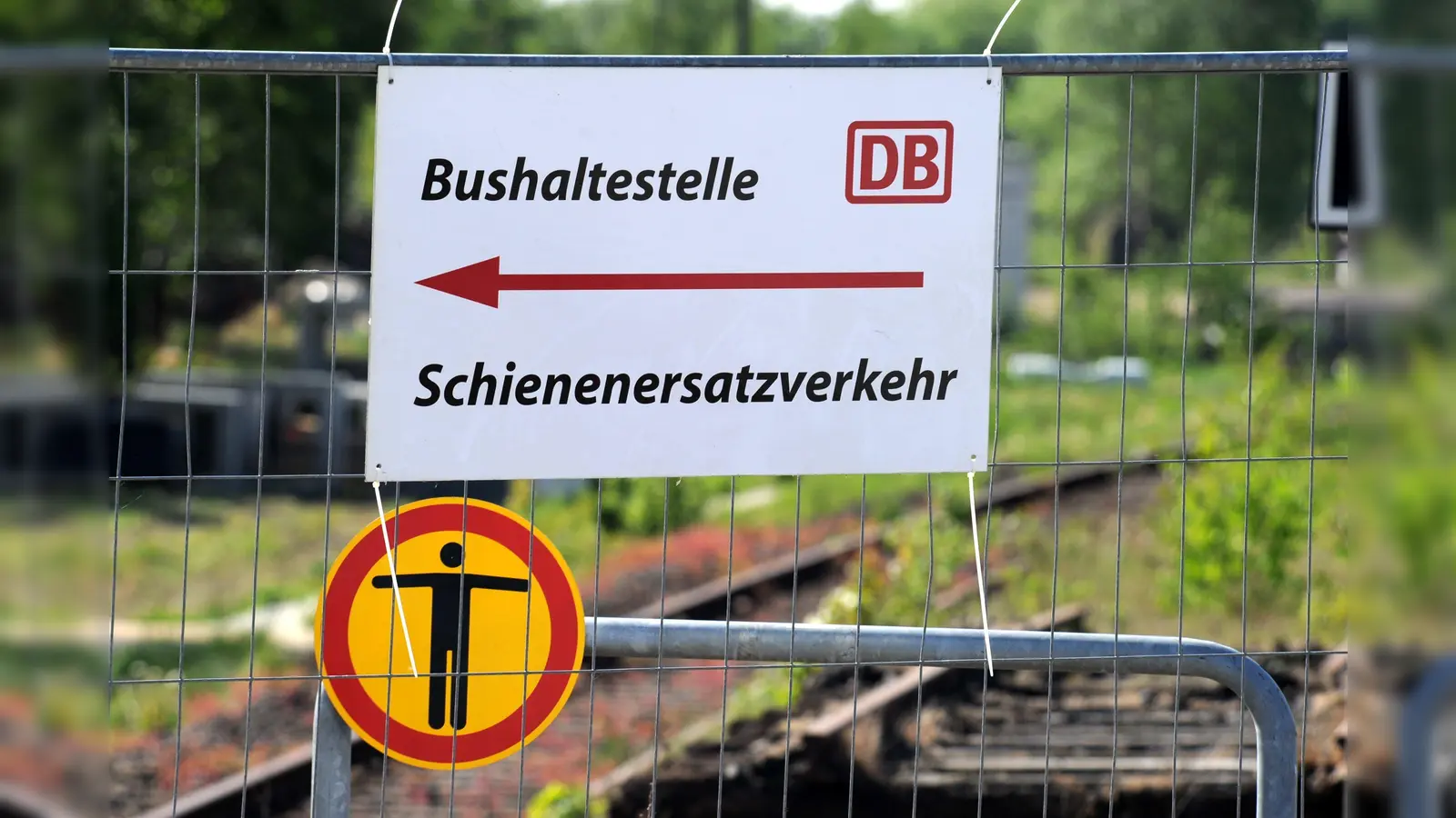 Zwischen Regensburg und Hof und somit auch auf dem Weg zur Landesgartenschau in Furth im Wald kommt es ab 15. Juni zu Sperrungen von Bahnstrecken. Es wird ein Schienenersatzverkehr mit Bussen eingerichtet. (Bild: Carsten Rehder dpa/lno)