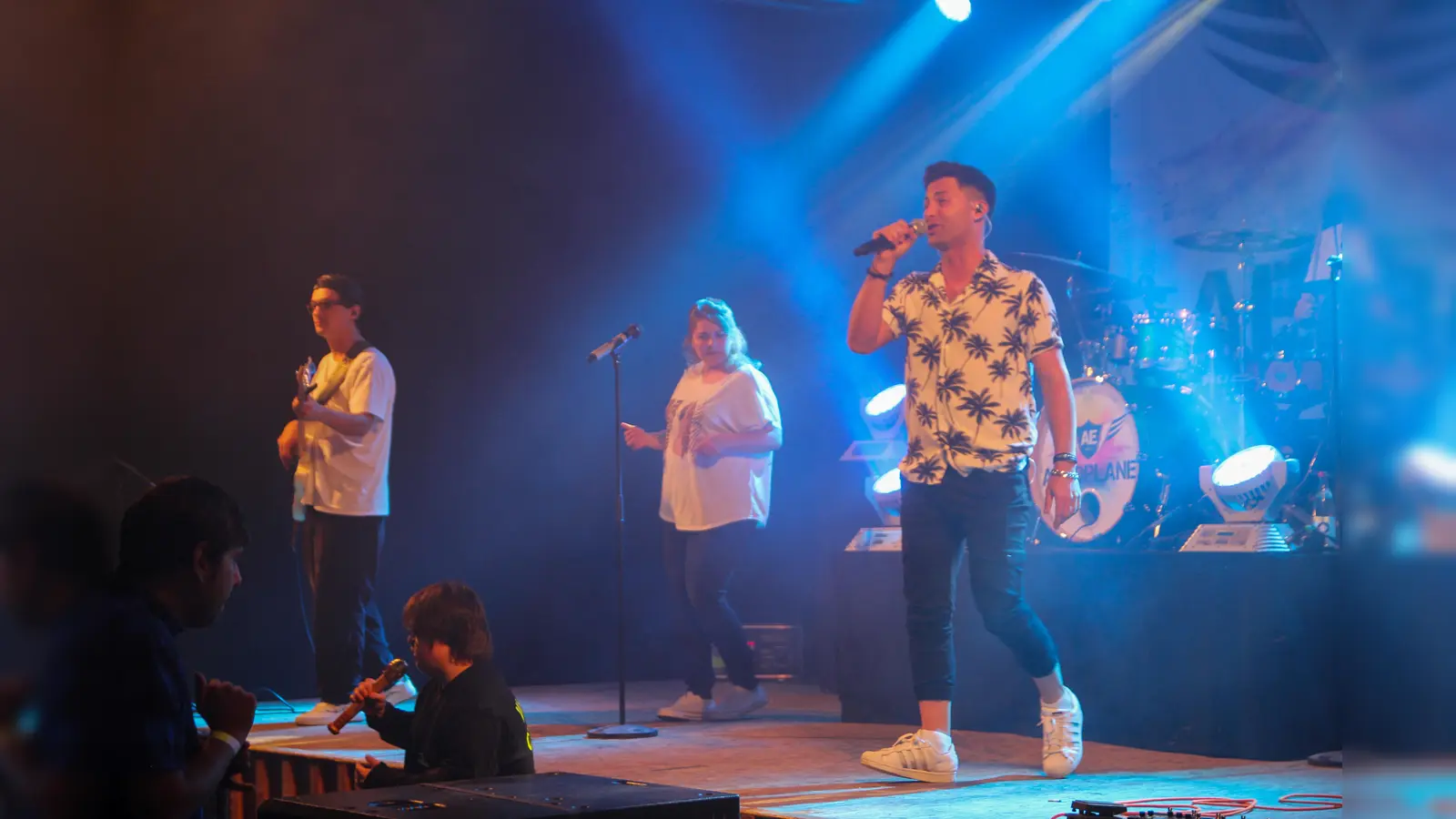 Die Band „Aeroplane” eröffnete am Freitag den Wurzer O'Schnitt. (Bild: Lea Stecher)