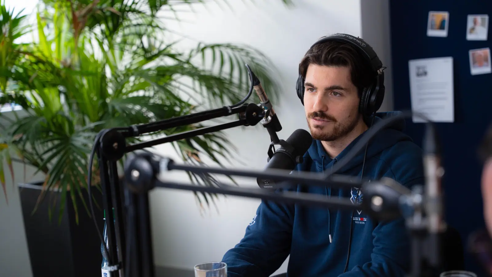 Blue-Devils-Neuzugang Alex-Olivier Voyer war zu Gast in der neuen Folge des Podcasts „Powerplay”. (Bild: Noah Wegmüller-Kocher)