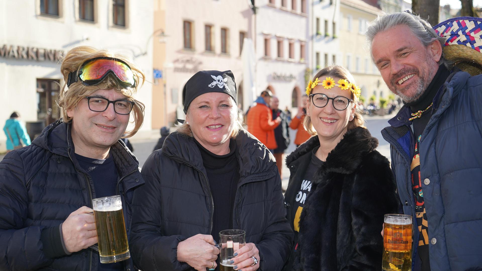 So war der Faschingsdienstag in der Weidener Innenstadt. (Bild: mcl)