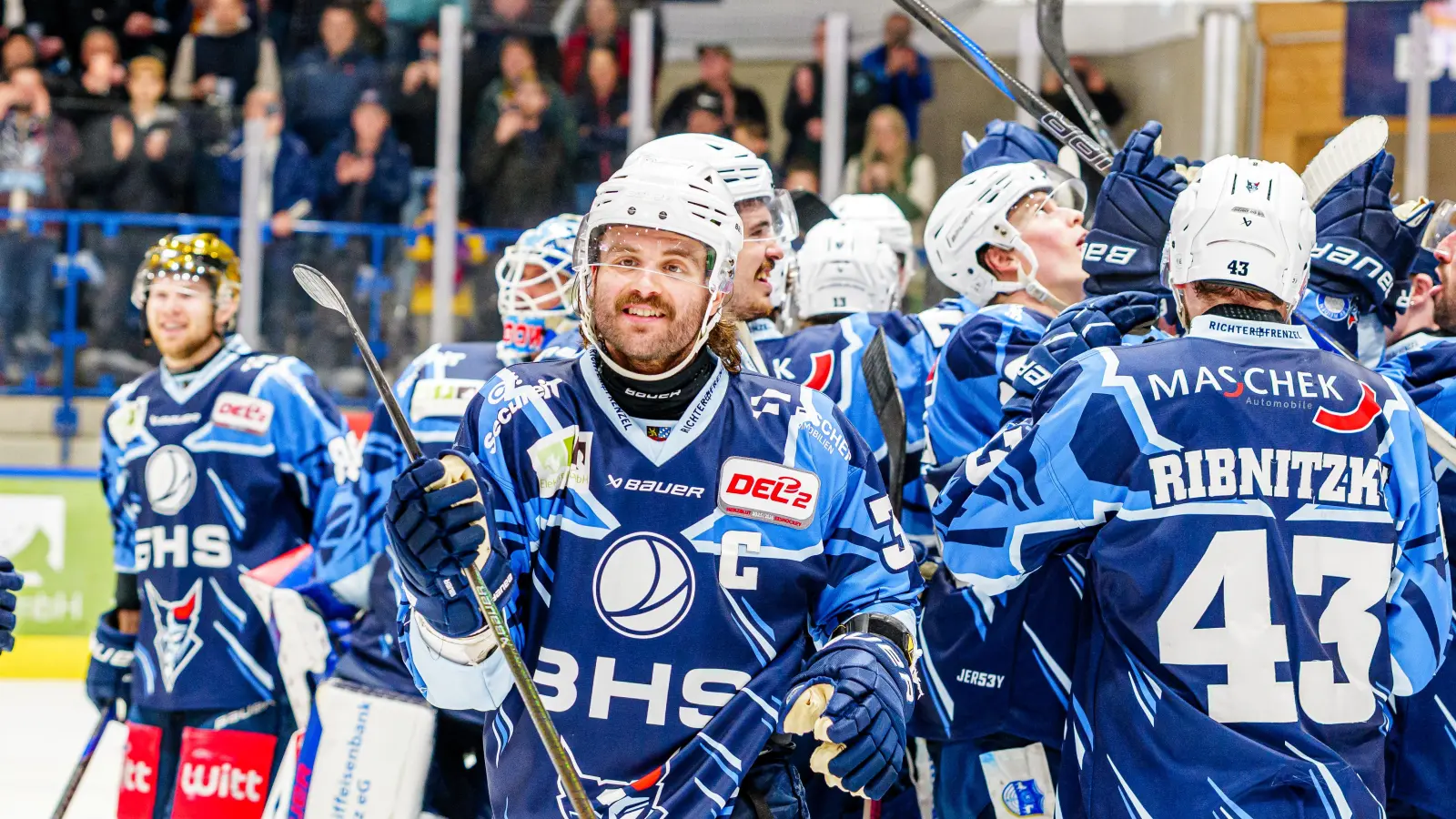 Blue-Devils-Kapitän Tommy Muck landete bei der Wahl zum DEL2-Fanspieler der Saison auf einem starken zweiten Platz. (Archivbild: Elke Englmaier)