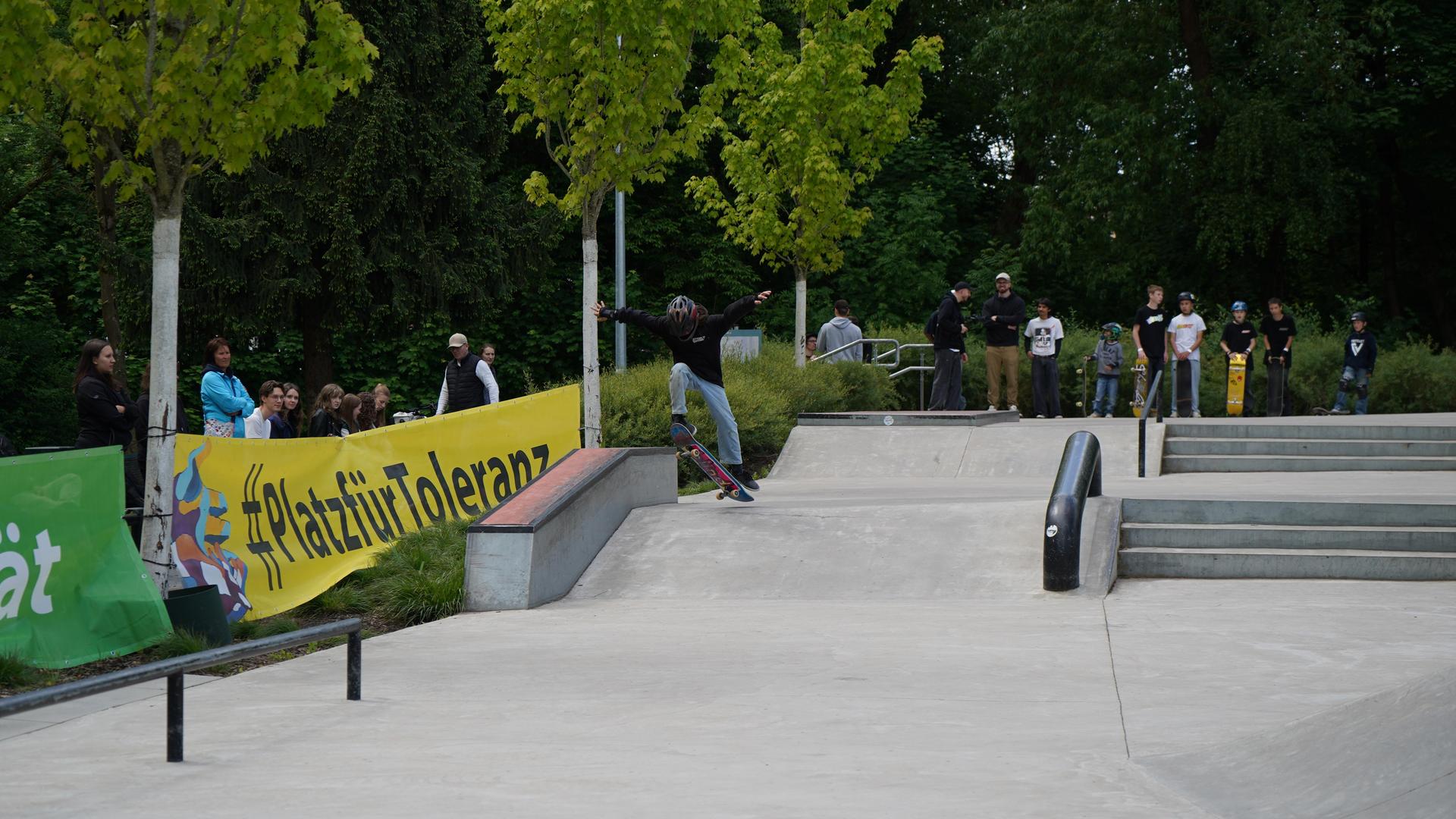 Der 4. Weidener Skatecontest. (Bild: mcl)