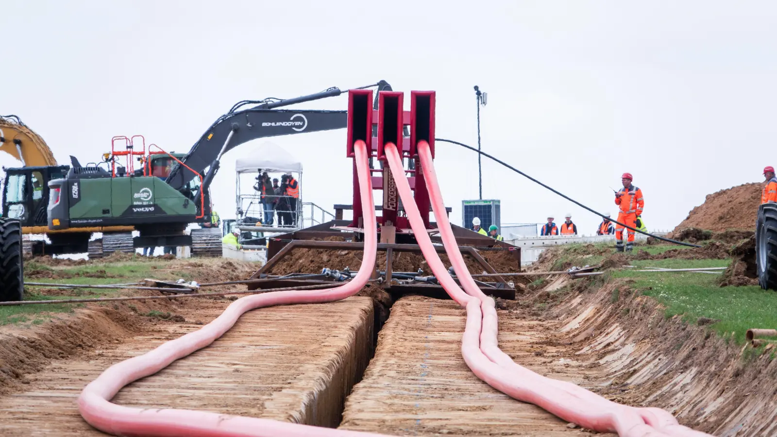 Im Oktober starten die Fällarbeiten für den Südost-Link zwischen Marktredwitz und Pfreimd. (Symbolbild: Christophe Gateau/dpa)