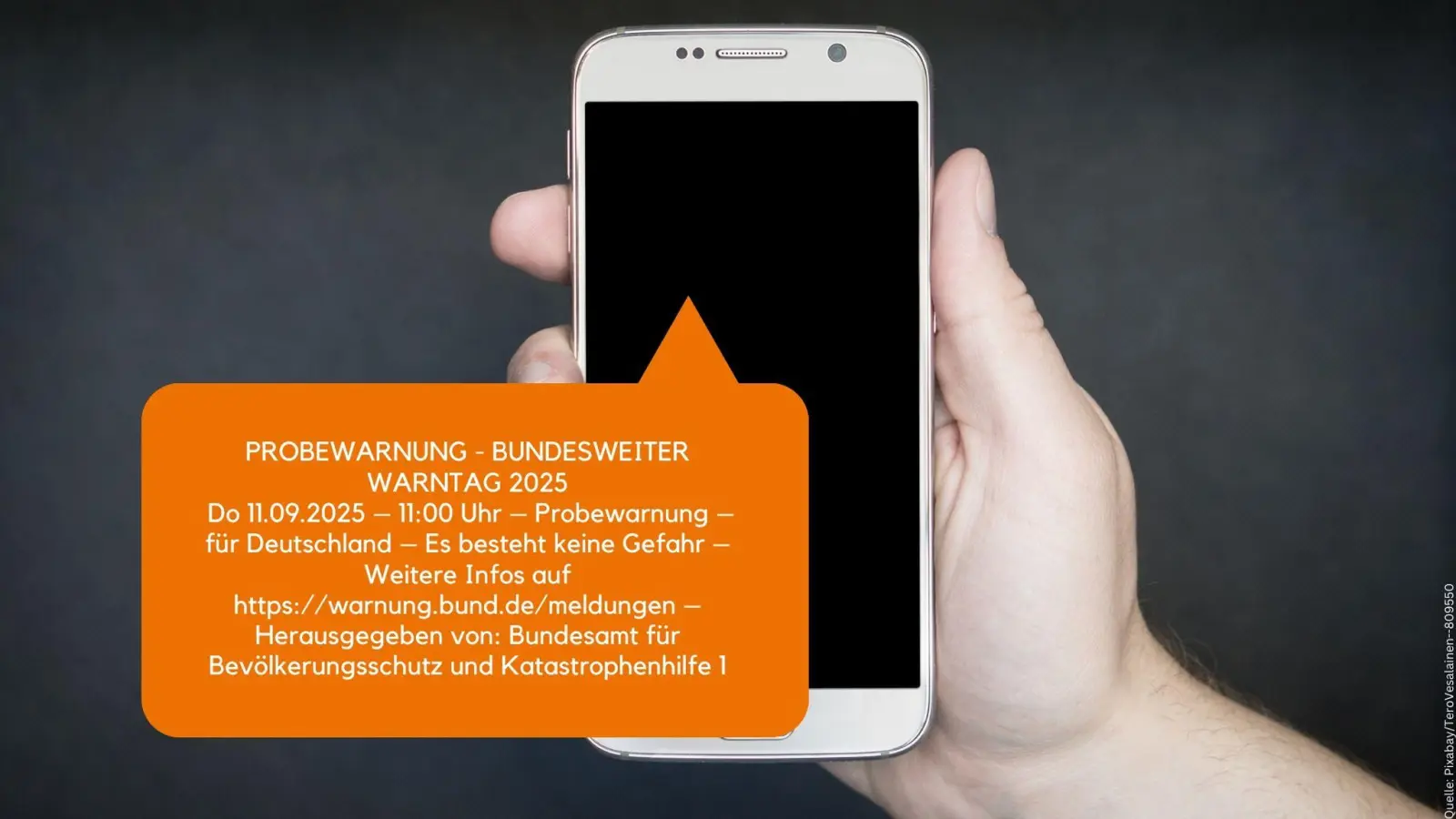 Gegen 11 Uhr löst das Bundesamt für Bevölkerungsschutz und Katastrophenhilfe (BBK) über das Modulare Warnsystem des Bundes (MoWaS) eine Probewarnung aus.  (Bild: BBK/Bundesamt für Bevölkerungsschutz und Katastrophenhilfe/obs)