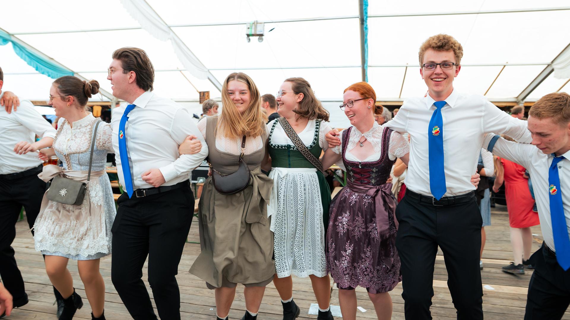 Der Burschenverein Parkstein feierte ein rauschendes Fest. (Bild: Hannes Stock)