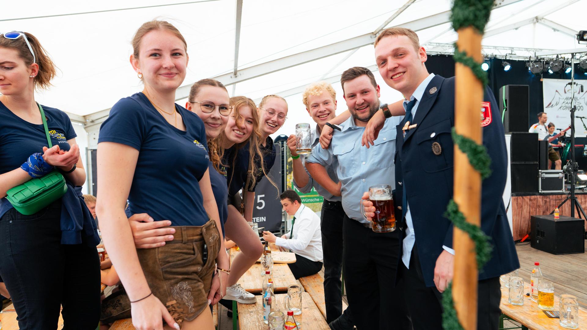 Der Burschenverein Parkstein feierte ein rauschendes Fest. (Bild: Hannes Stock)