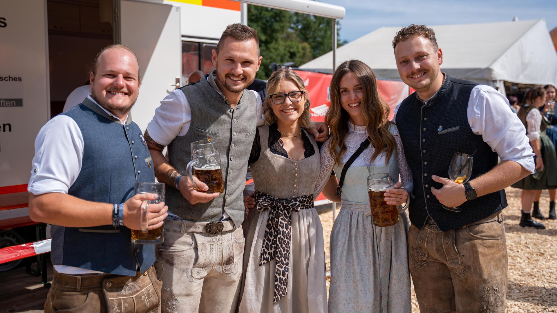 Highlights vom Flosser Kirwa Frühschoppen. (Bild: Marina Gube)