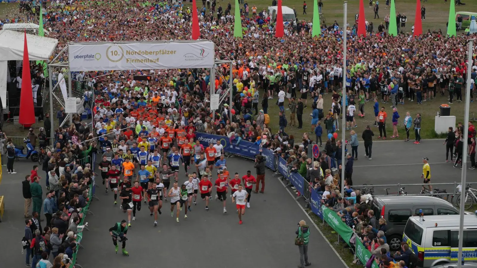 Wie schon 2019 sind Start und Ziel des Nofi-Laufs am neuen Volksfestplatz an der Conrad-Röntgen-Straße. (Archivbild: tr)