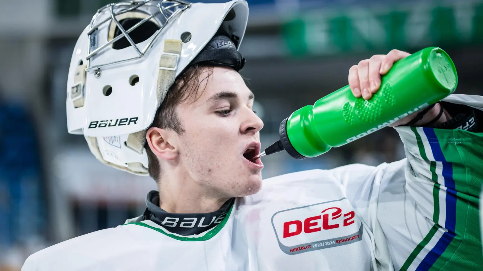 Connor McLeod ist neuer dritter Torhüter bei den Blue Devils Weiden. (Bild: Dominik Thalau/exb)