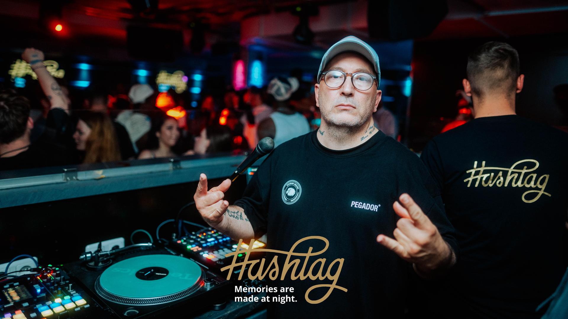 Im Hashtag legte am Samstag DJ Dollar Bill auf und sorgte für beste Stimmung. (Bild: Sebastian Reiter)