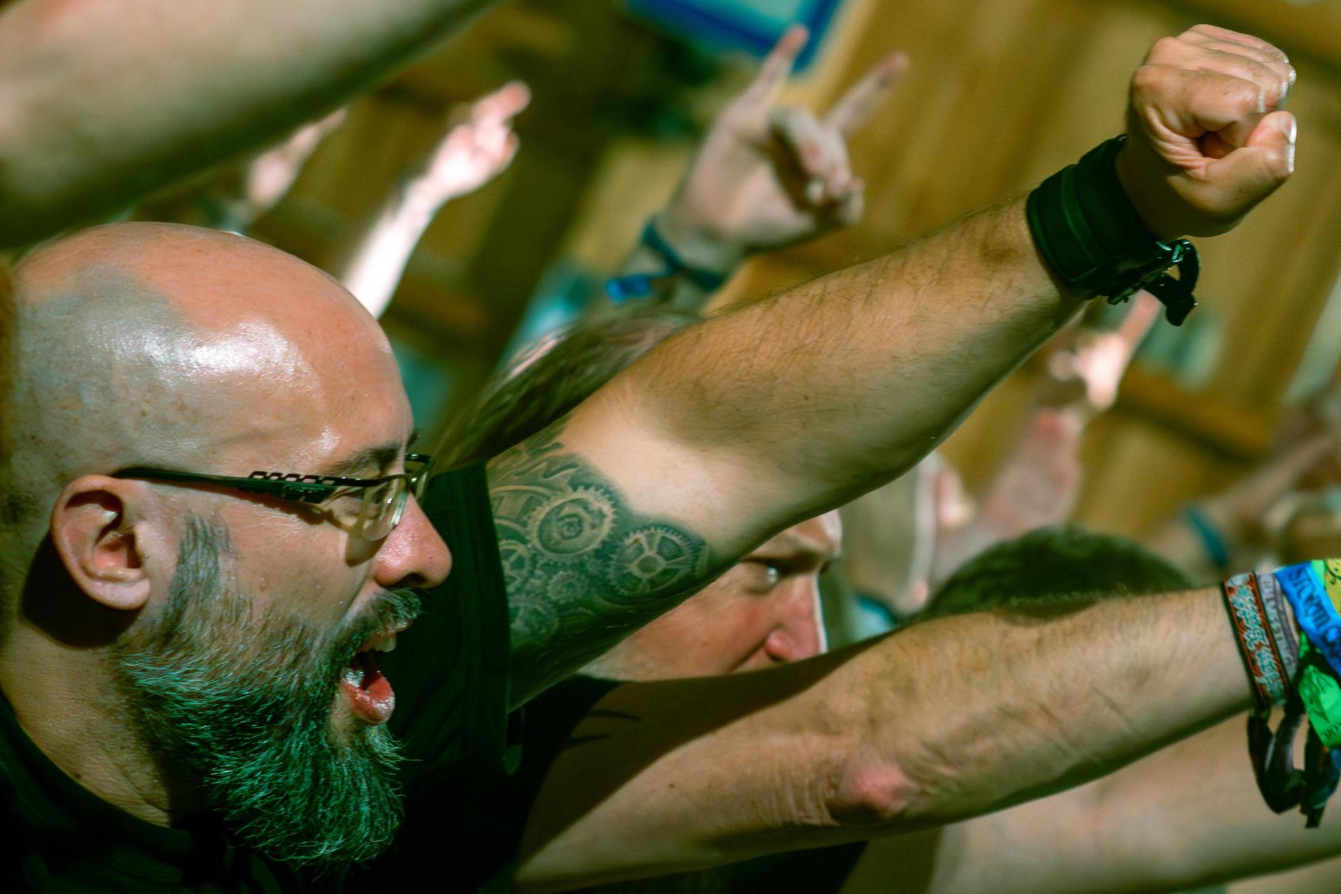 „Xentrix” eine Thrash-Metal-Band aus Preston in England heizten am Samstag ordentlich ein. (Bild: Felix Baumgartner)