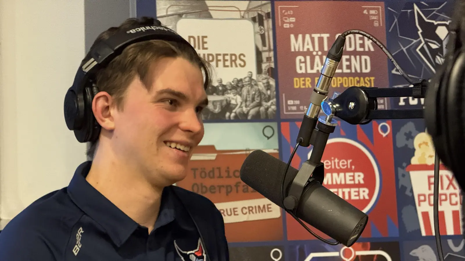 Constantin Vogt von den Blue Devils Weiden war in der neuen Folge des Podcasts „Powerplay” zu Gast. (Bild: Gabi Schönberger)