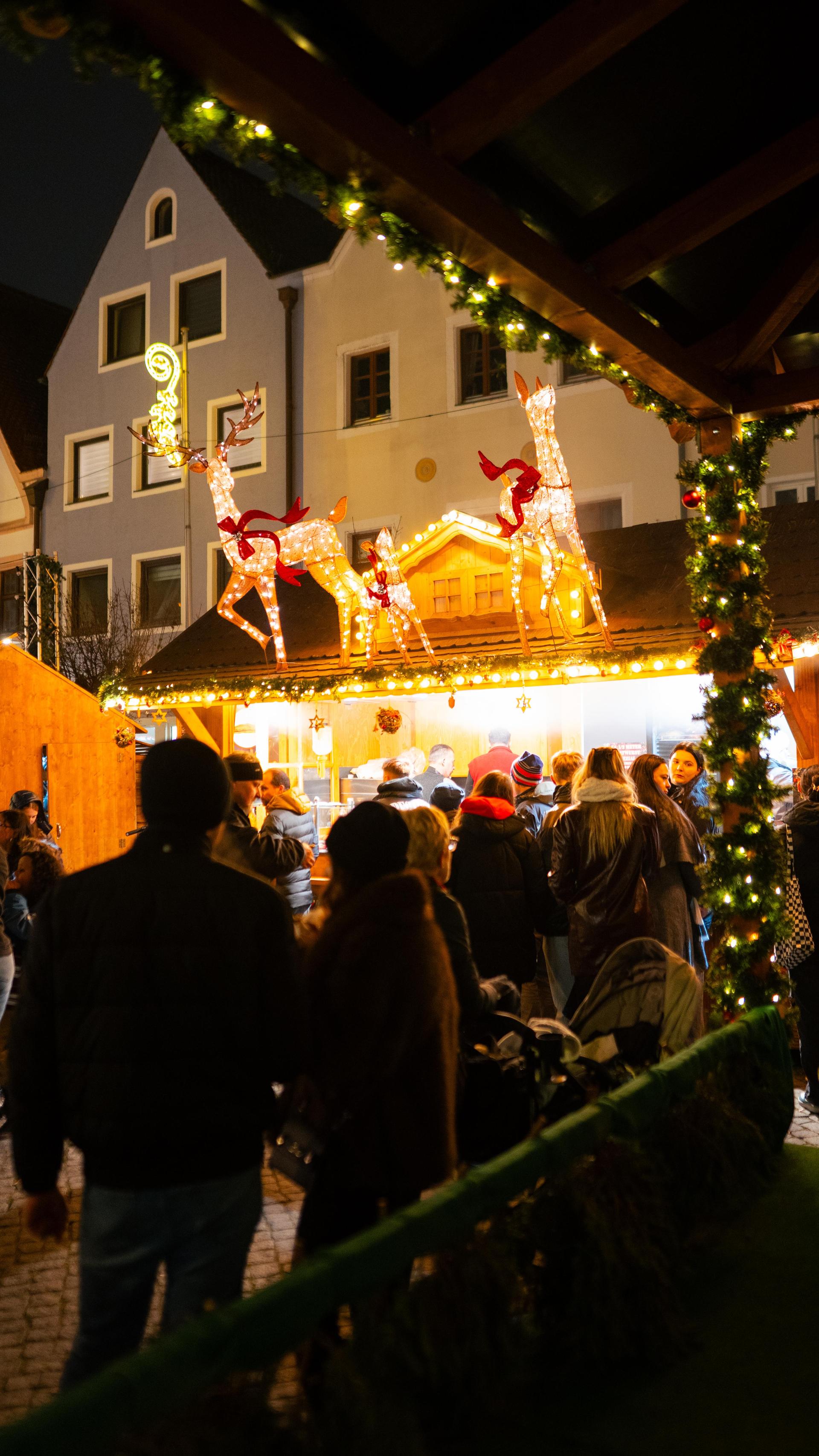 In Weiden war am Samstag auf dem Weihnachtsmarkt einiges los. (Bild: Hannes Stock)