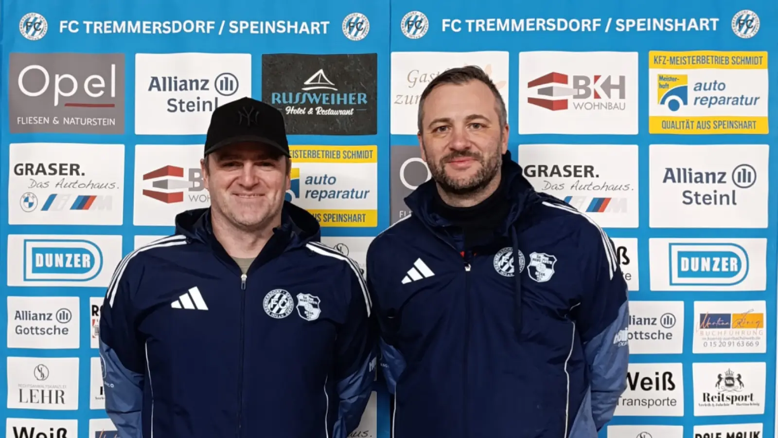 Die Trainer Holger Philipp (links, zweite Mannschaft) und Robert Schäffler (rechts, erste Mannschaft). (Bild: Florian Dötsch)